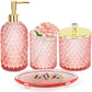 Pink color 4-Piece Bathroom Set