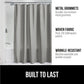 Santorini Waffle Weave Luxury Shower Curtain