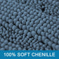 Close up of soft chenille fabric with '100% Soft Chenille' text at the bottom.