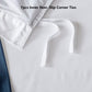 White mattress cover with 7pcs inner non-slip corner ties 