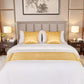 Golden Royal Jacquard Satin Bed Runner