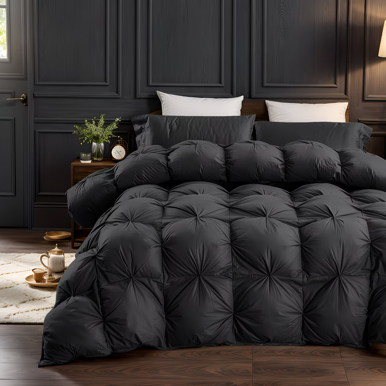 Black Color All Season Luxury Bedding