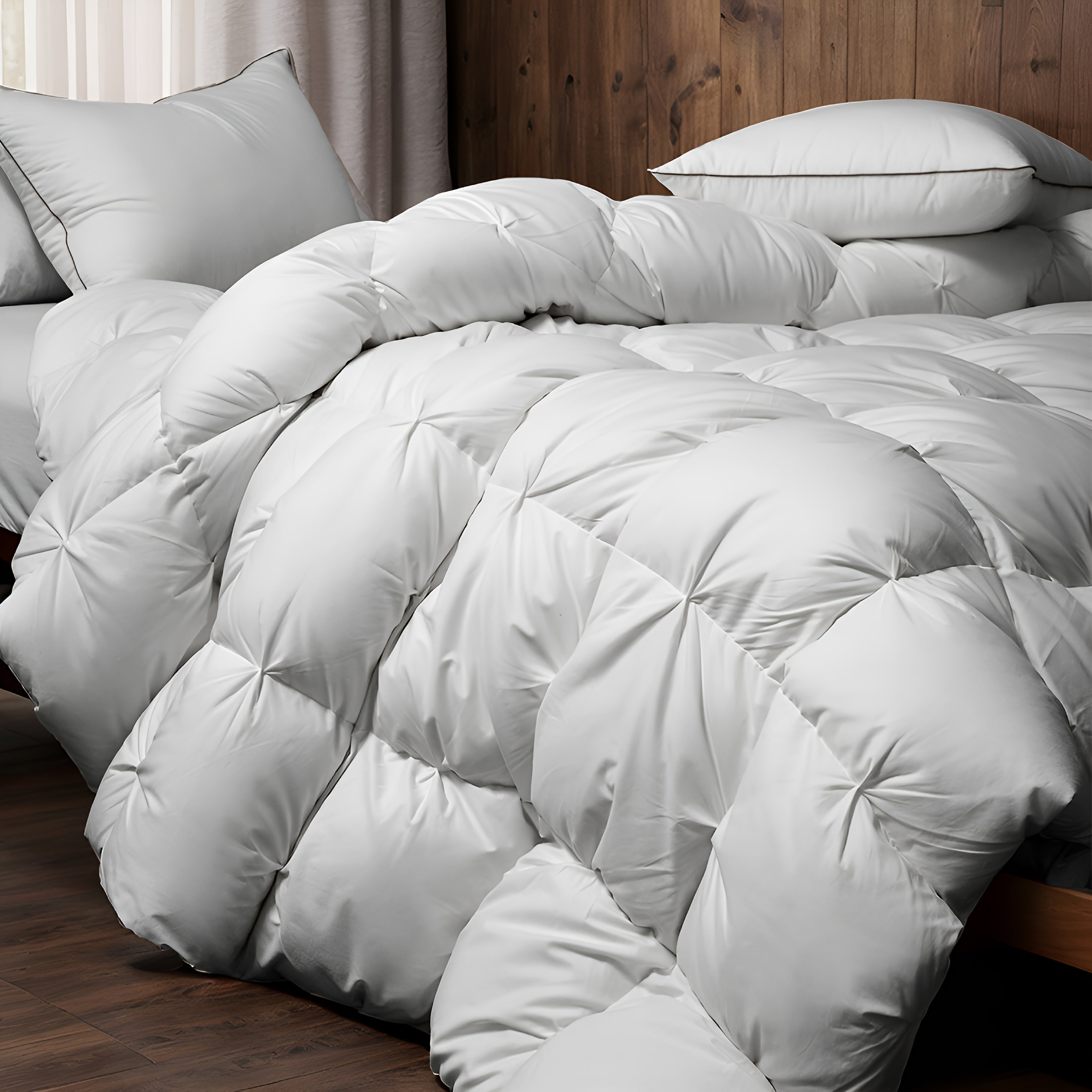 White Color All Season Luxury Bedding