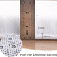 Measurement of high pile and non-slip backing with a wooden ruler
