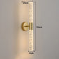Wall-mounted light fixture with dimensions labeled on a gray background