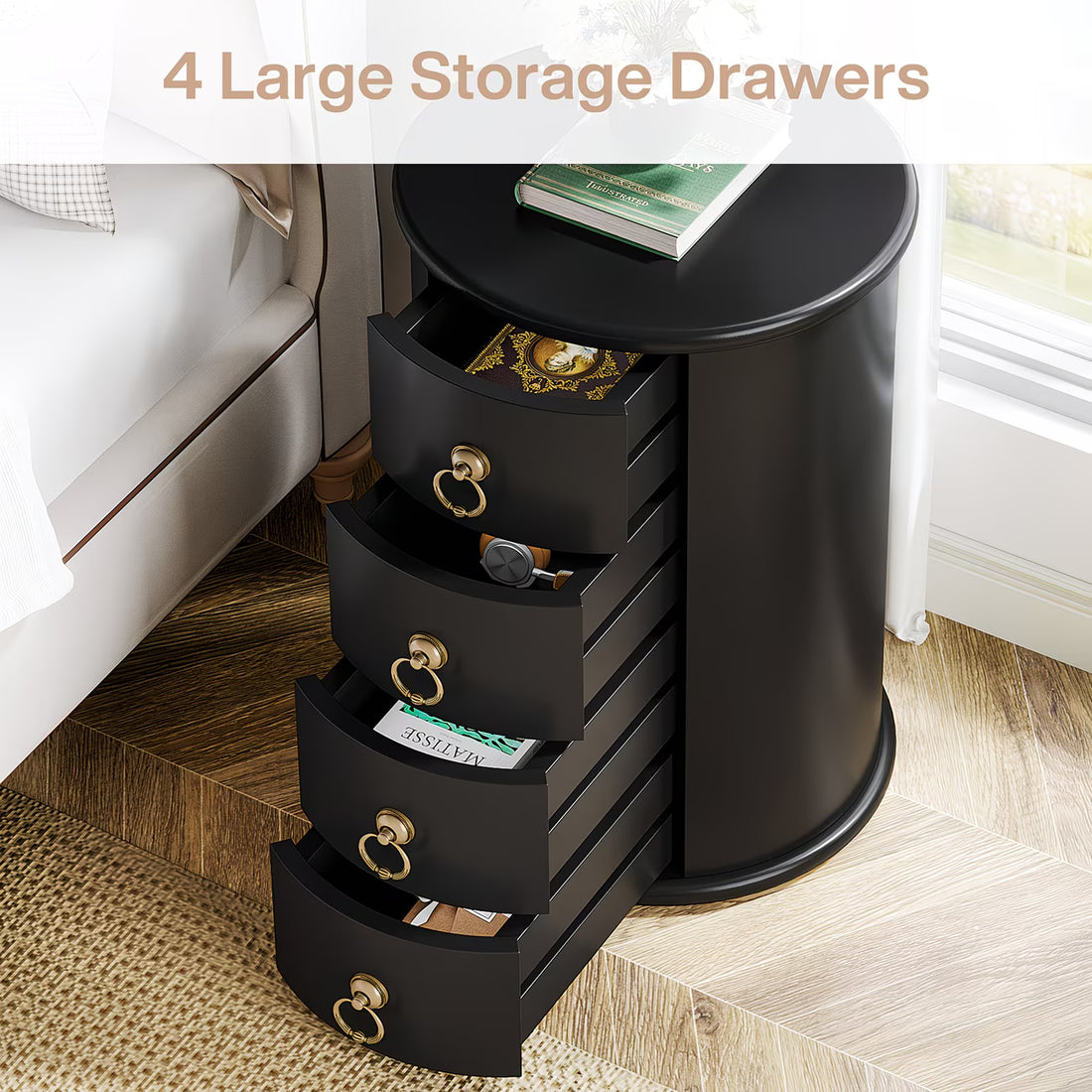 Heritage Curve™ 4-Drawer Nightstand