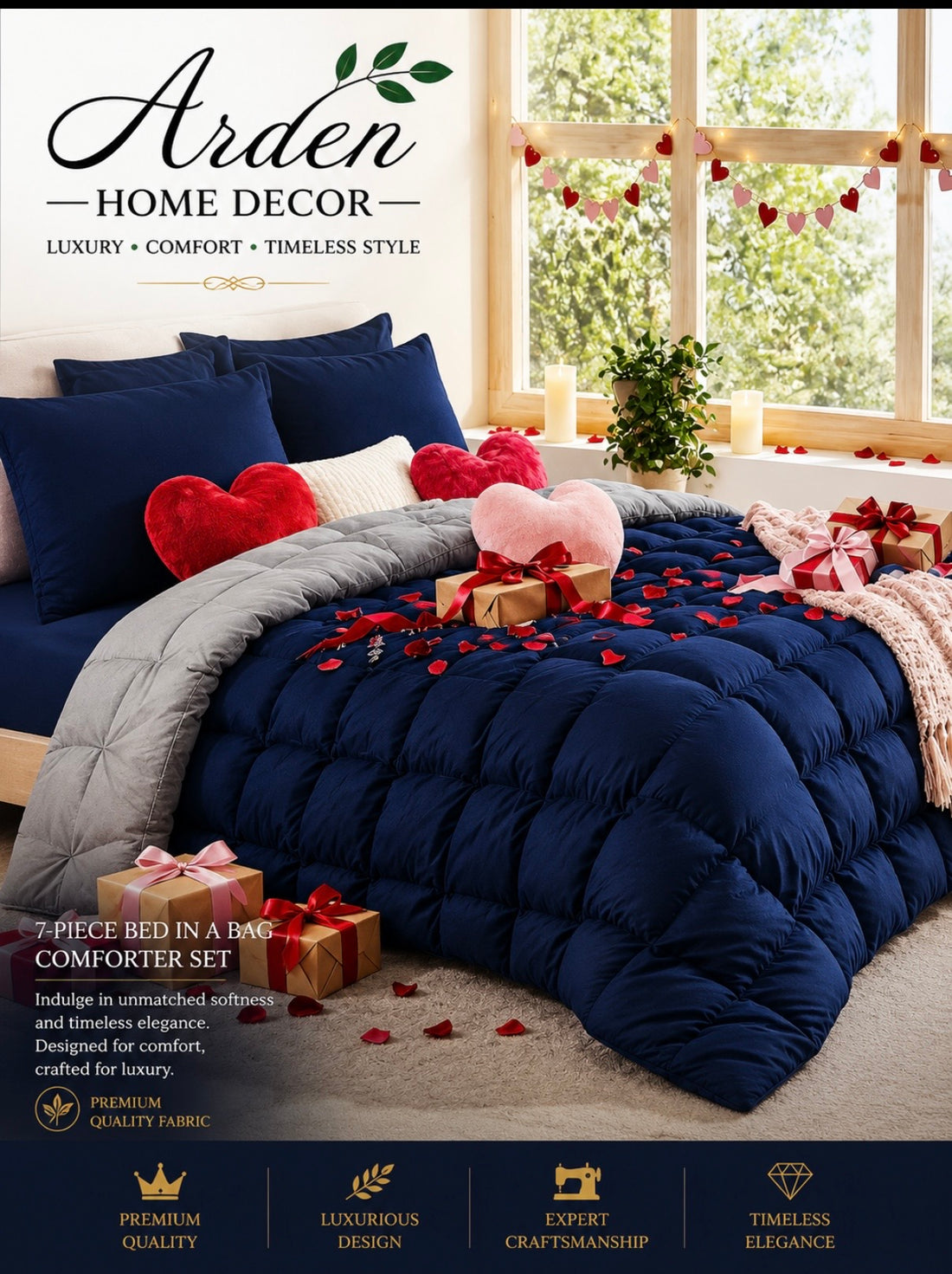 The Versailles Pleated Luxury Comforter Set