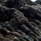 Close-up of black textured fabric