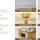 Product information for a modern ceramic table lamp with detailed features.