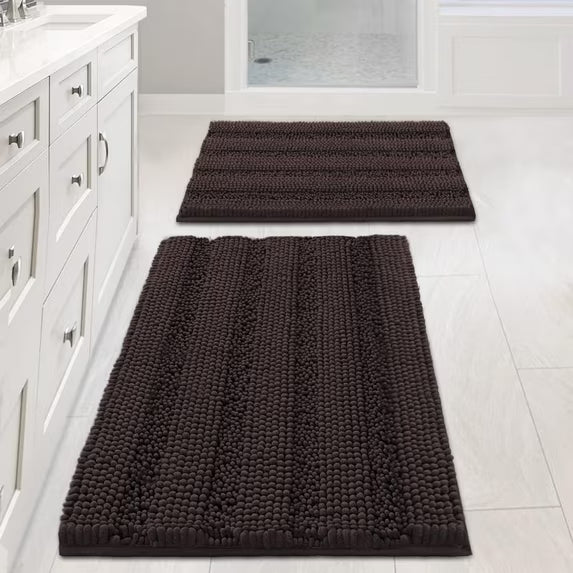 Santorini Plush Chenille Bath Rugs