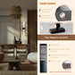 Modern interior design with a focus on touch control lighting system.