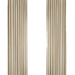 Beige vertical radiator on a white background