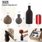 Ceramic vase set with dimensions and usage examples on a white background