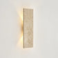 Rectangular wall light fixture on a white wall