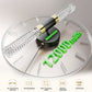 Battery pack with charging cable on a clock face displaying '12000mAh'.