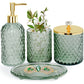 Green textured 4 Piece Bathroom Set