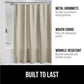 Santorini Waffle Weave Luxury Shower Curtain